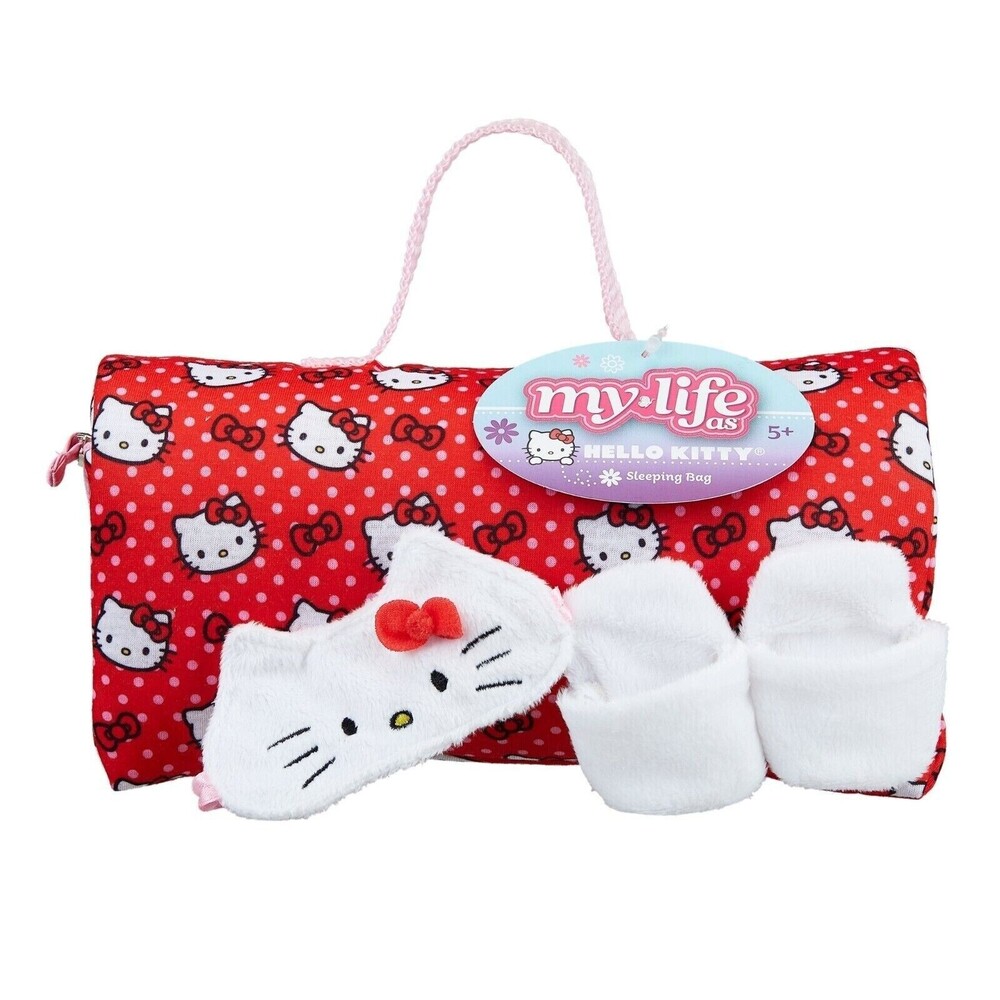 My Life As Hello Kitty Sleeping Bag Playset For 18" Dolls New